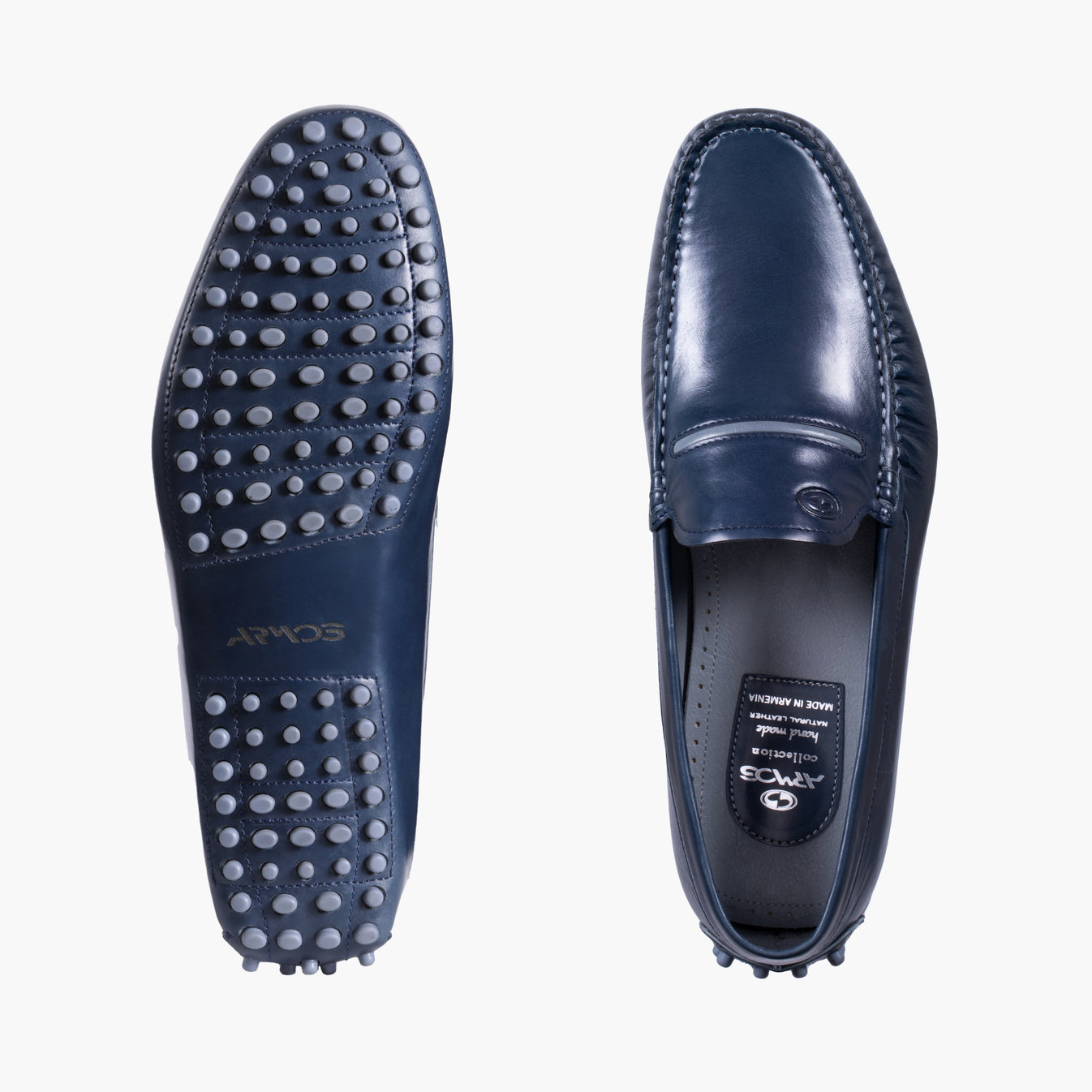 Թանաքագույն կաշվե չարոխ