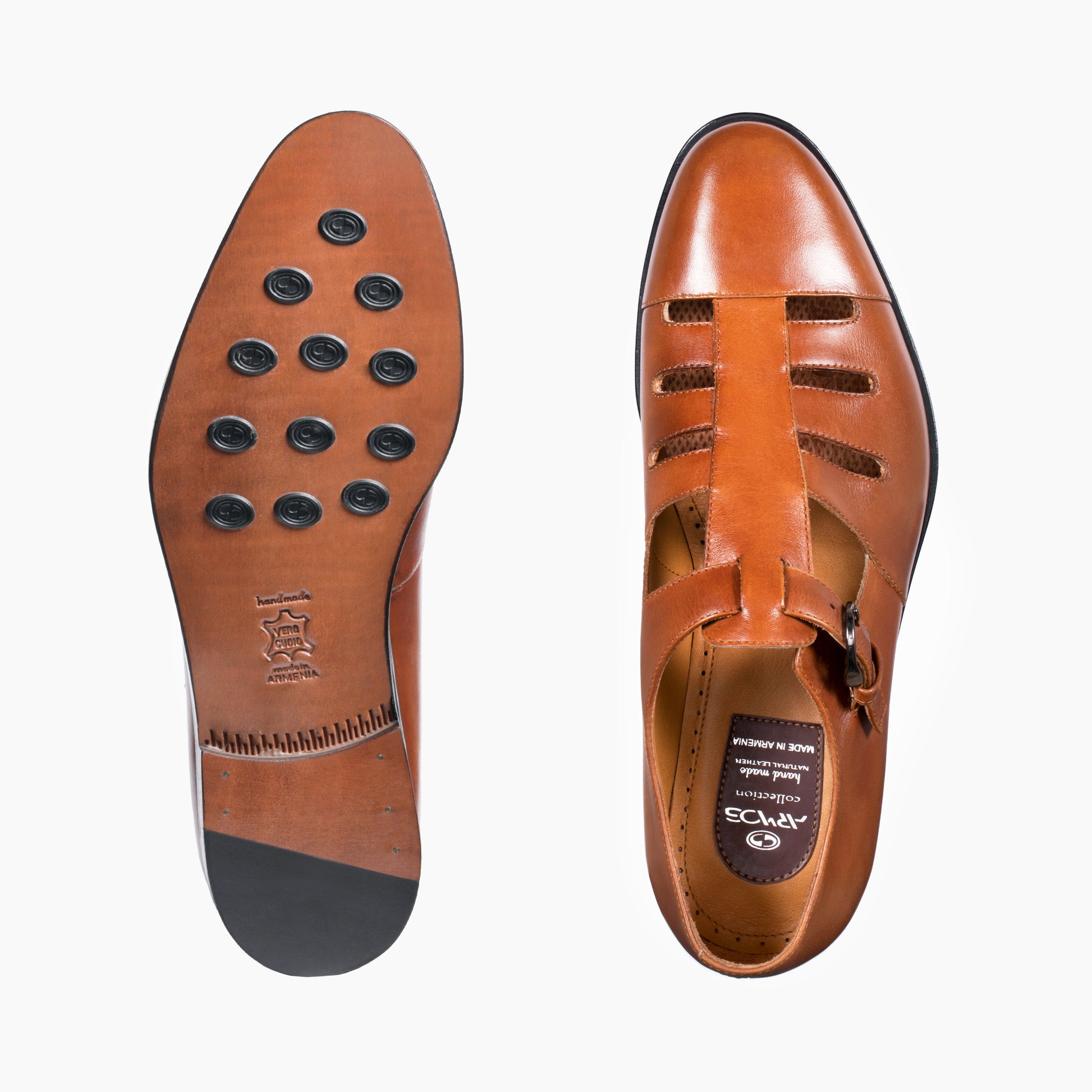 Դասական շագանակագույն սանդալ