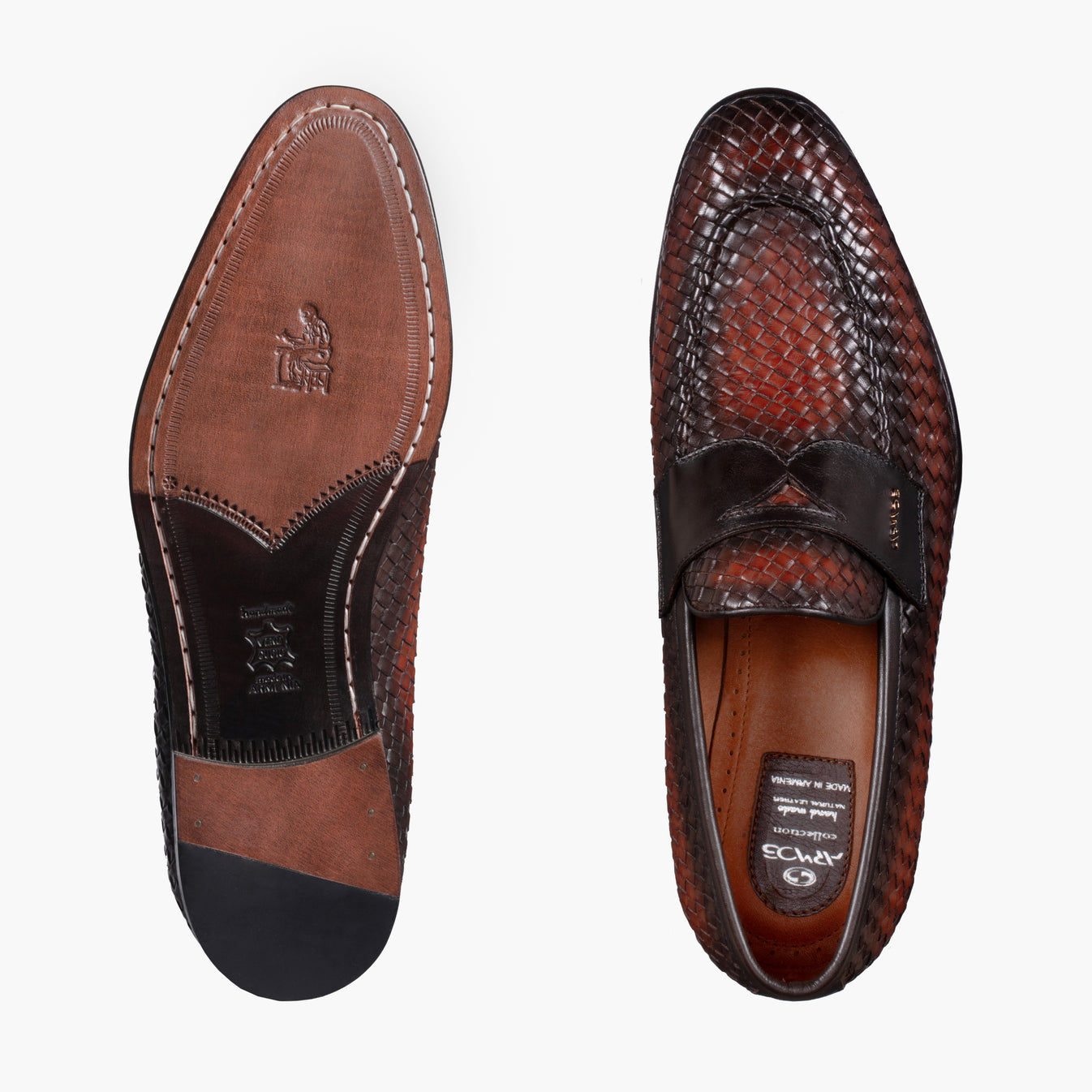 Կոնյակագույն հյուսվածքով պենե լոֆեր