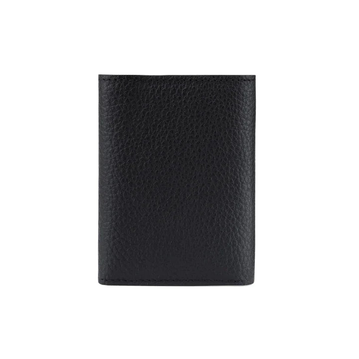 Սև դրամապանակ եռակի ծալվացքով