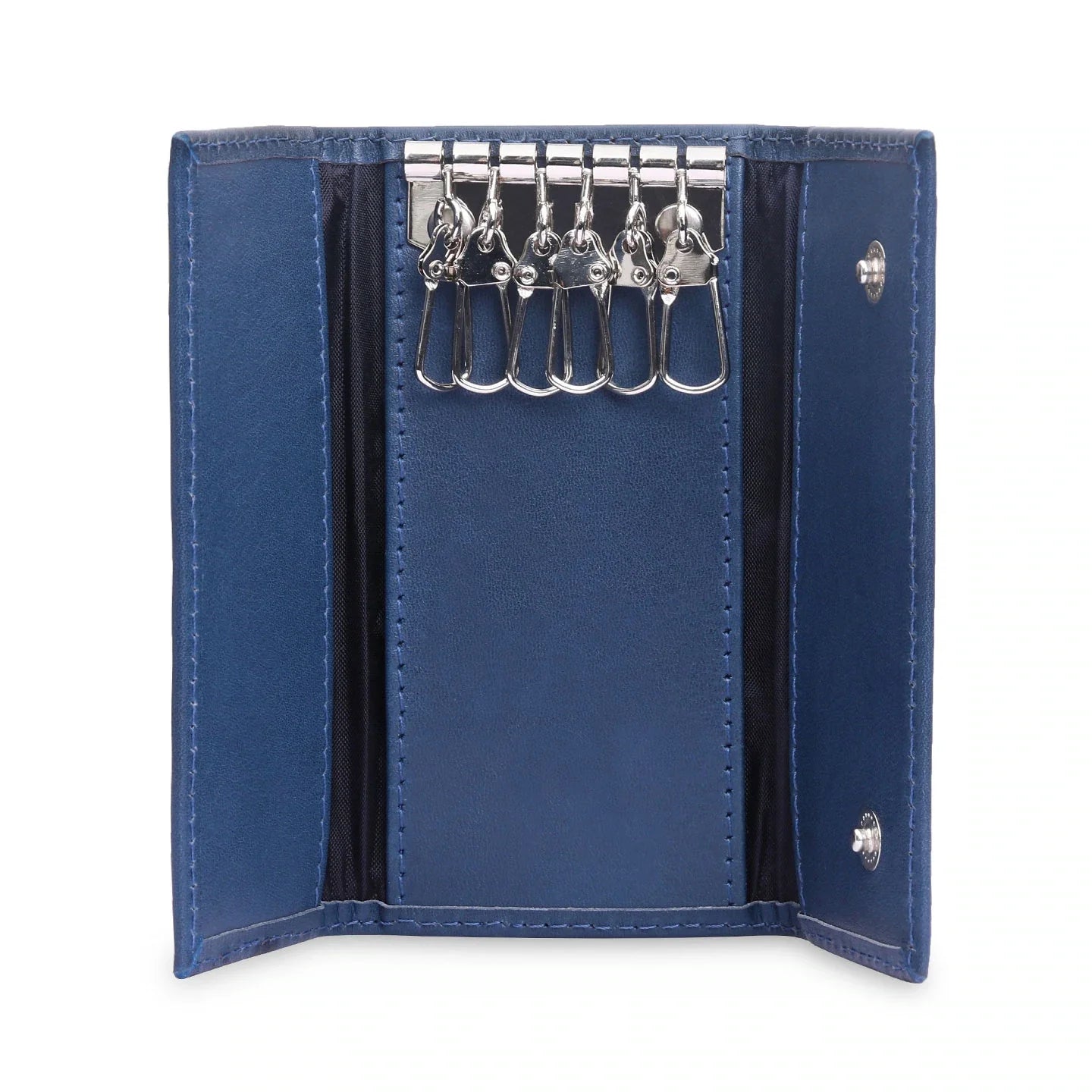 Բանալիների կաշվե կապույտ պատյան