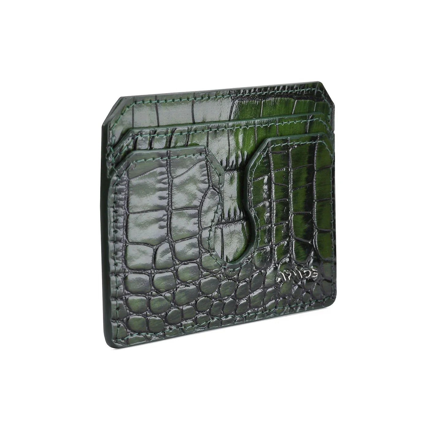 Քարտային դրամապանակ կոկորդիլոսի նախշերով