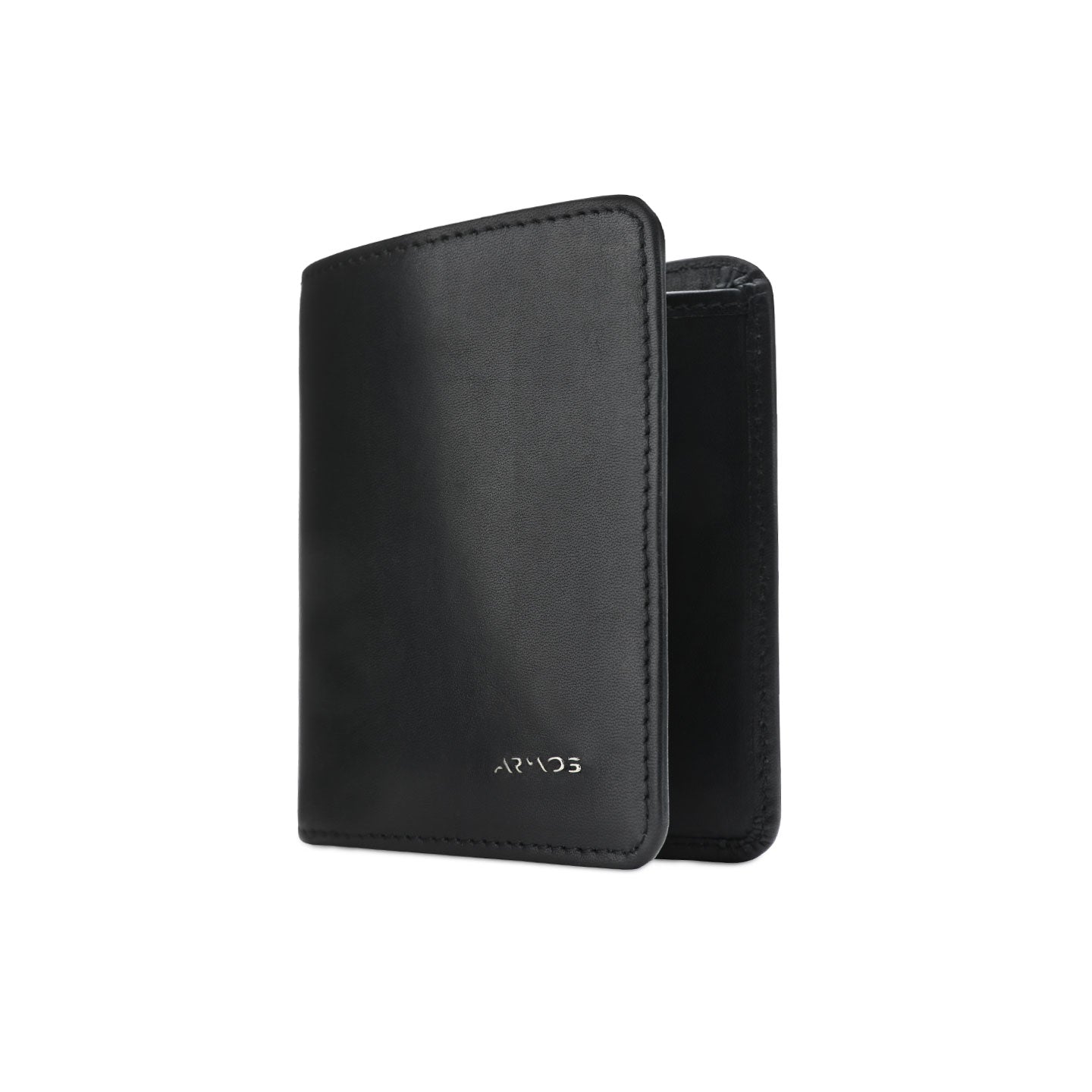 Սև դրամապանակ հորթի կաշվից