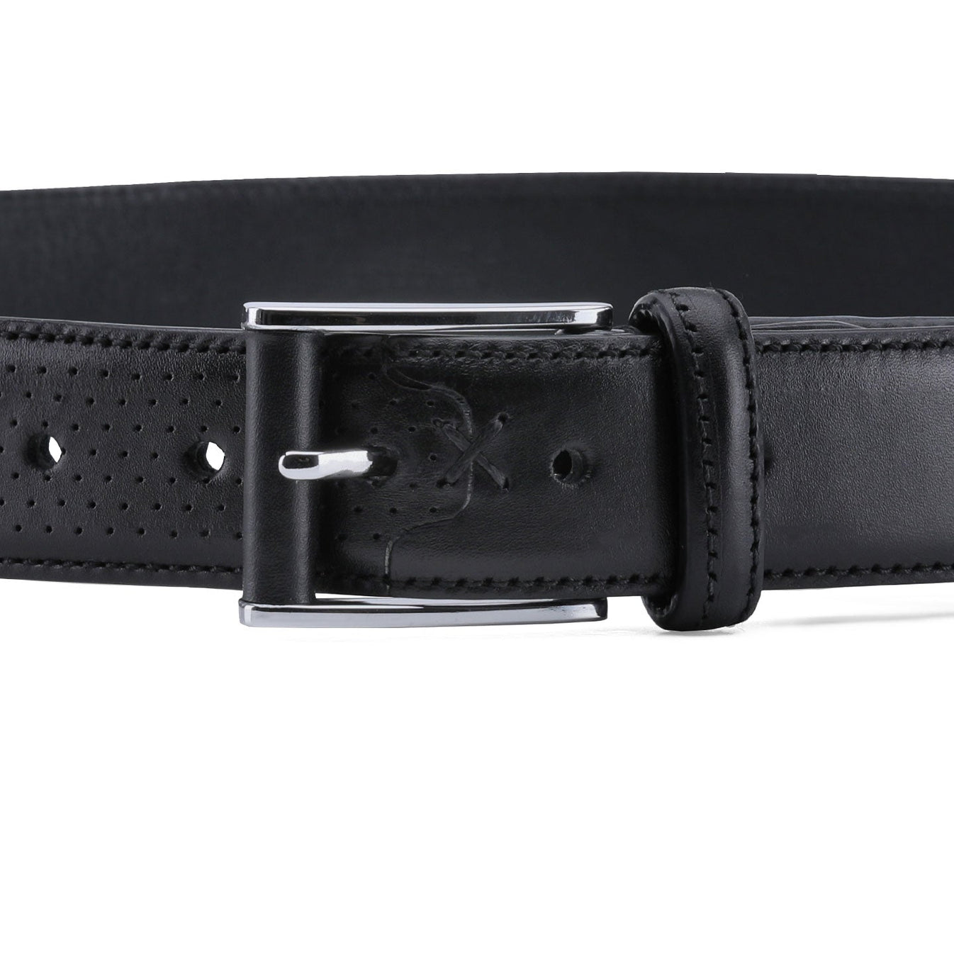 Սև գոտի հորթի կաշվից