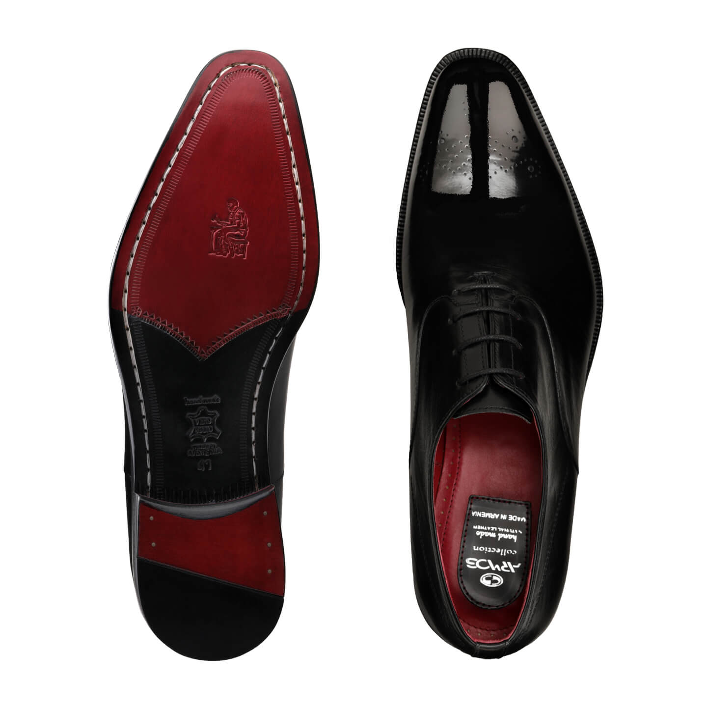 Սև օքսֆորդներ բնական կաշվից