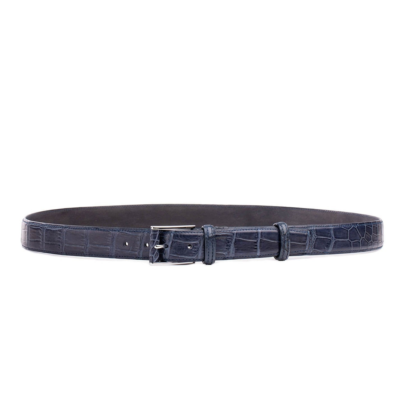 Crocodile leather belt