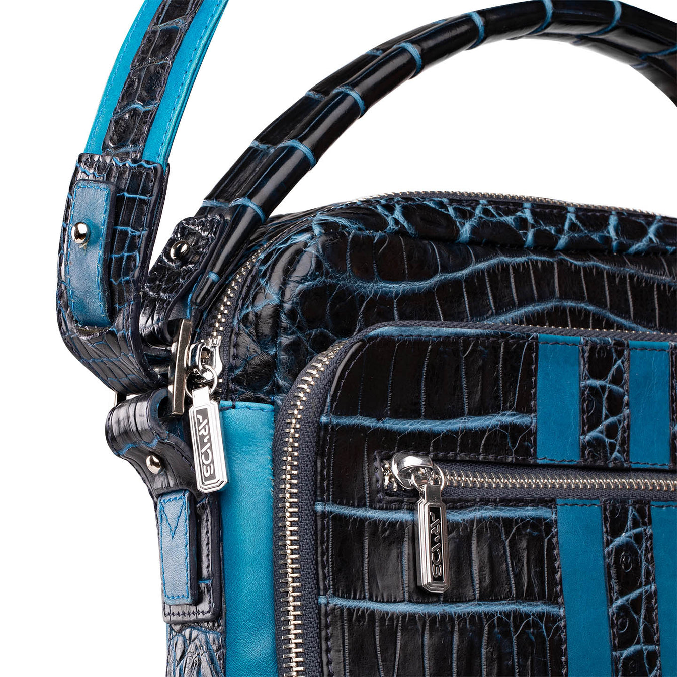 Crocodile leather bag