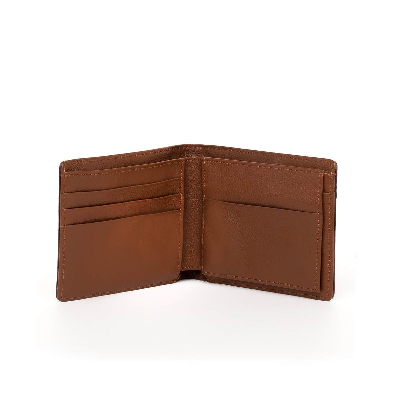 Red brown wallet of crocodile leather