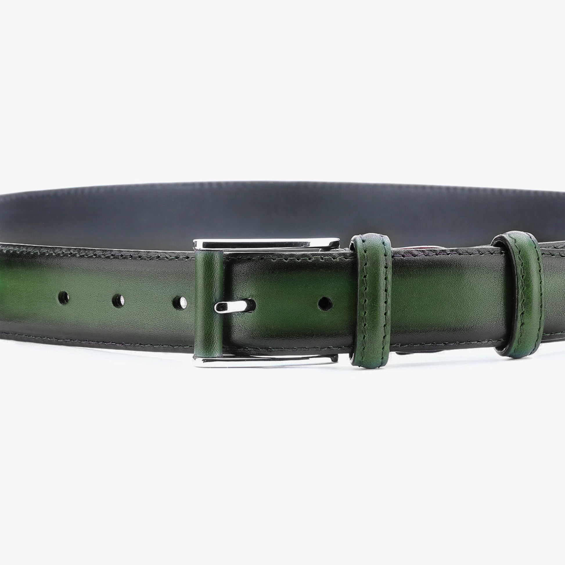 Կաշվե գոտի կանաչի երանգներով