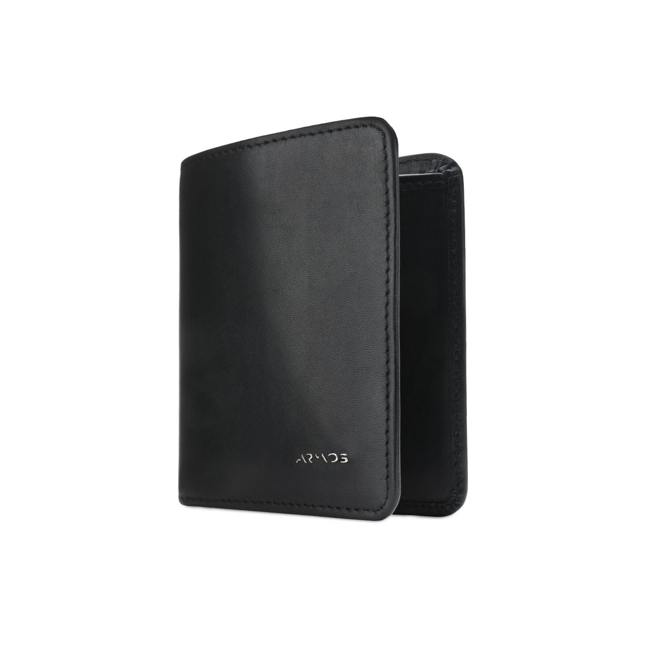 Սև դրամապանակ հորթի կաշվից