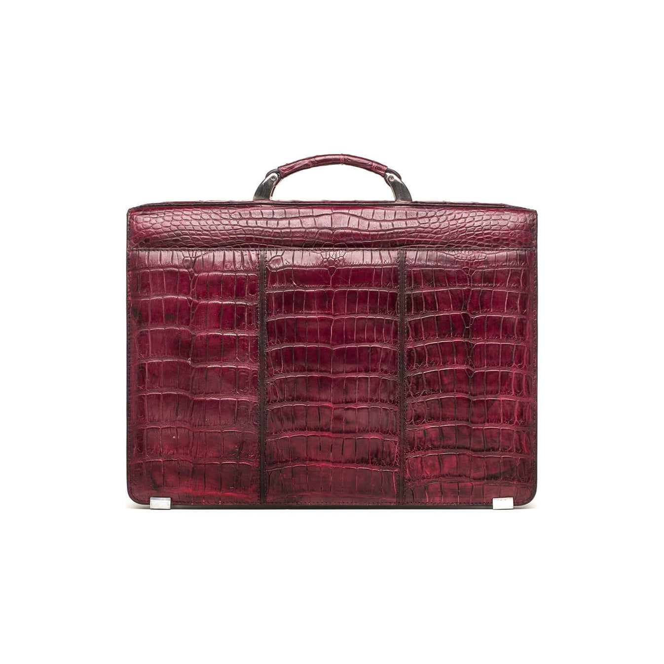 Crocodile leather business bag