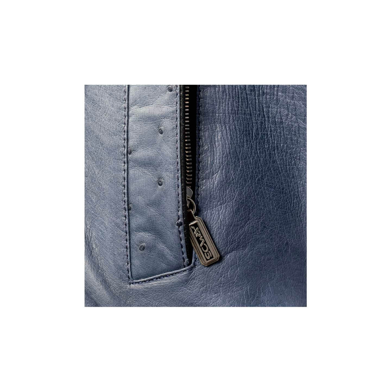 Ostrich leather jacket